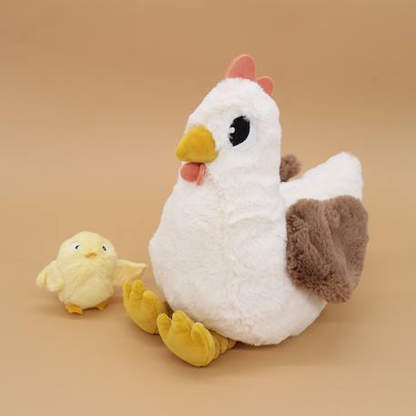Peluche poule maman et son bébé Blanc 4 - vertbaudet enfant 