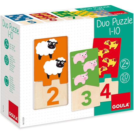 Duo puzzle Beige 3 - vertbaudet enfant 