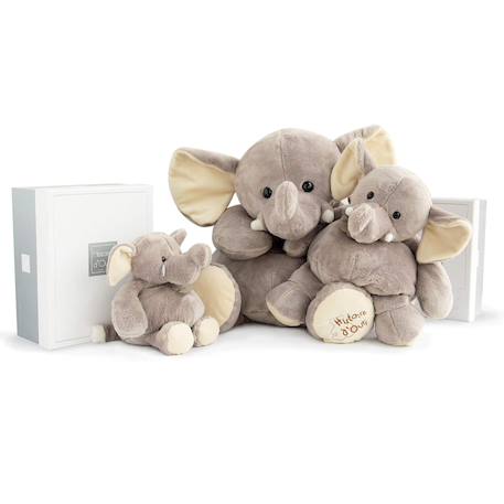 Peluche éléphant 38 cm Marron 3 - vertbaudet enfant 
