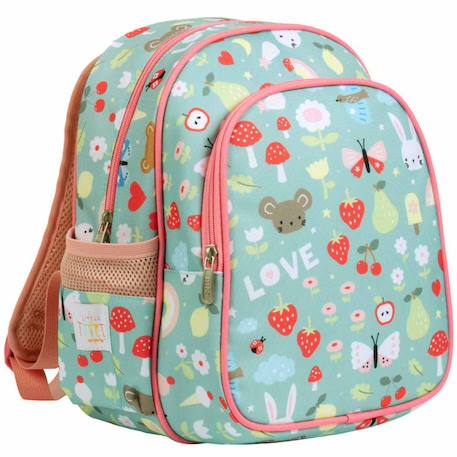 Sac à dos avec poche isotherme joie Bleu, rose, rouge 1 - vertbaudet enfant 