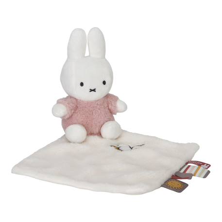 Doudou plat  miffy - fluffy Bleu et blanc+Rose 7 - vertbaudet enfant 