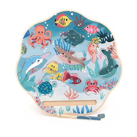 Pêche à la ligne magnétique océan Bleu 1 - vertbaudet enfant 