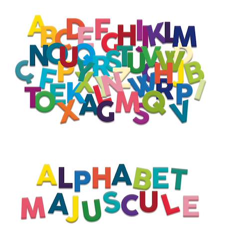 Magnets alphabet majuscule 77 pcs Beige 3 - vertbaudet enfant 