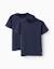 Pack 2 t-shirts en coton Blanc+Bleu foncé+Rouge 5 - vertbaudet enfant 