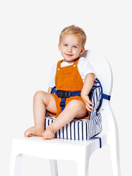 Rehausseur de chaise Easy up BABY TO LOVE gris étoiles+marron imprimé+rayé bleu 13 - vertbaudet enfant 