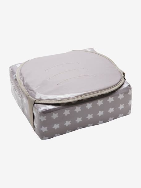Rehausseur de chaise Easy up BABY TO LOVE gris étoiles+marron imprimé+rayé bleu 4 - vertbaudet enfant 