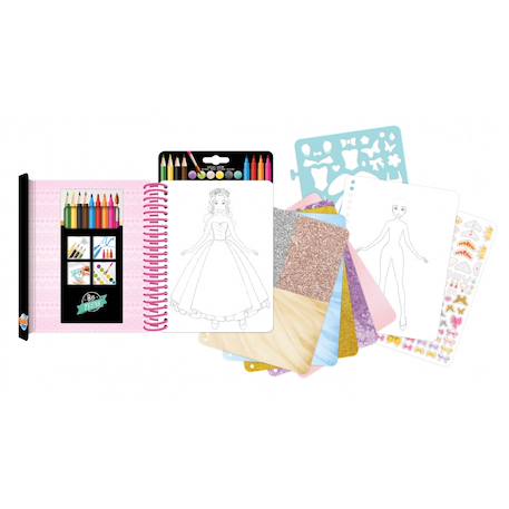 Carnet de mode - tenues de princesse Rose 2 - vertbaudet enfant 