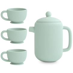 Jouet-Jeux d'imitation-Cuisines et dinette-Ensemble de jeu thé en silicone cambridge blue (4 pièces)