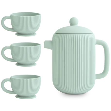 Ensemble de jeu thé en silicone cambridge blue (4 pièces) Beige+Bleu+Rose 7 - vertbaudet enfant 