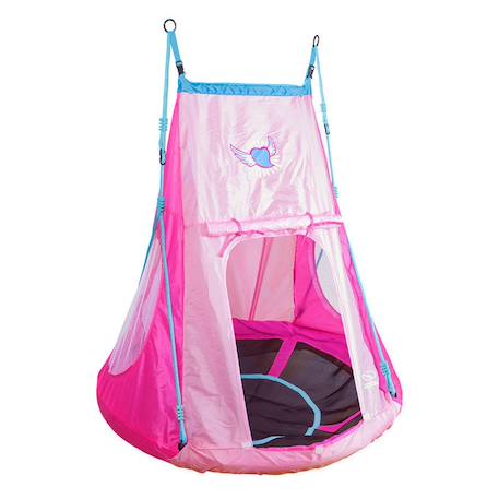 Balançoire nid avec tente 110 cm Rose 2 - vertbaudet enfant 