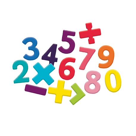 Magnets en bois 58 chiffres Beige 3 - vertbaudet enfant 
