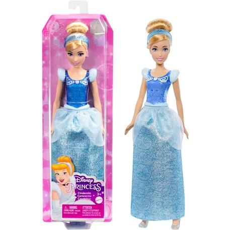 Cendrillon articulée avec tenue scintillante et accessoires Bleu 6 - vertbaudet enfant 