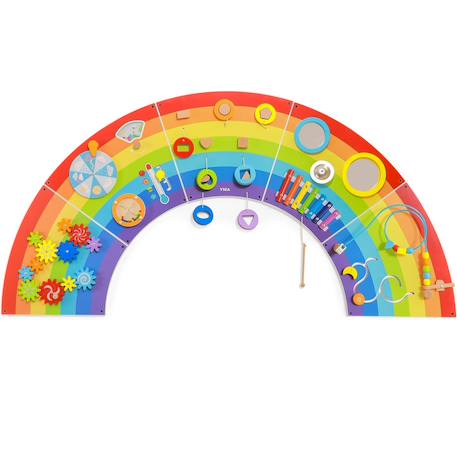 Panneau d'activités mural arc-en-ciel Rouge 1 - vertbaudet enfant 