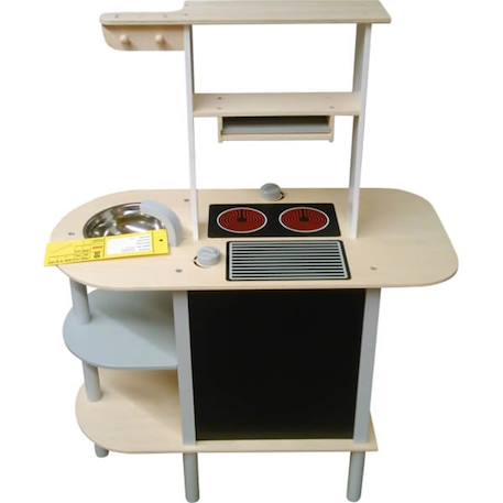 Cuisine de jeu en bois Multicolore 4 - vertbaudet enfant 