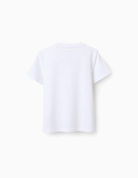 Pack 2 t-shirts en coton Blanc+Bleu foncé+Rouge 2 - vertbaudet enfant 