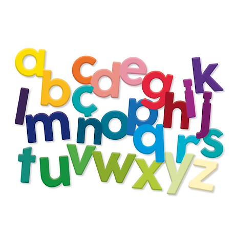 Magnets alphabet minuscule 80 pcs Beige 4 - vertbaudet enfant 