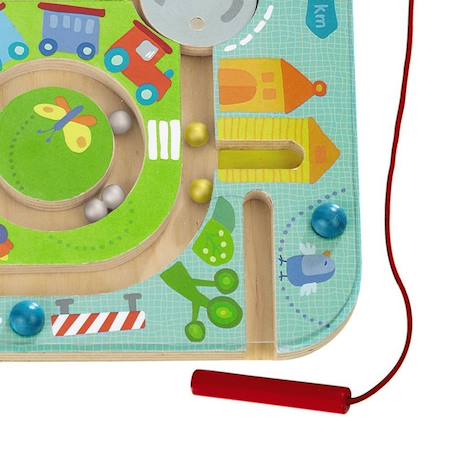 Jeu magnétique ville labyrinthe Bleu 2 - vertbaudet enfant 