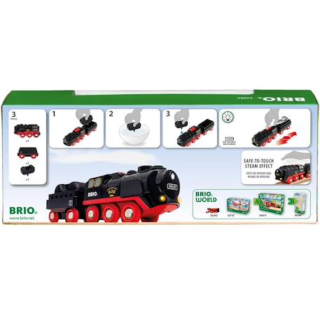 Locomotive à piles à vapeur Noir 5 - vertbaudet enfant 