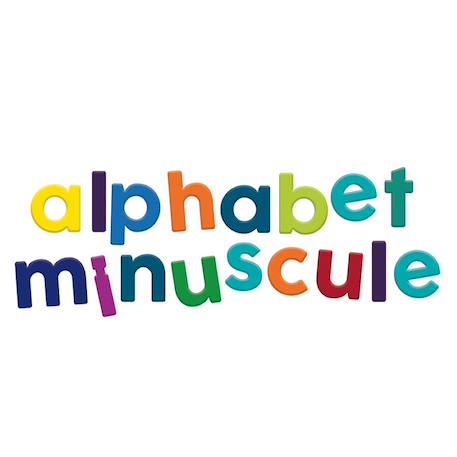 Magnets alphabet minuscule 80 pcs Beige 2 - vertbaudet enfant 