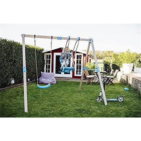 Balançoire vario module complémentaire échelle Beige et bleu 5 - vertbaudet enfant 
