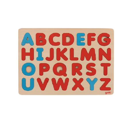 Puzzle alphabet, méthode montessori Rouge 1 - vertbaudet enfant 