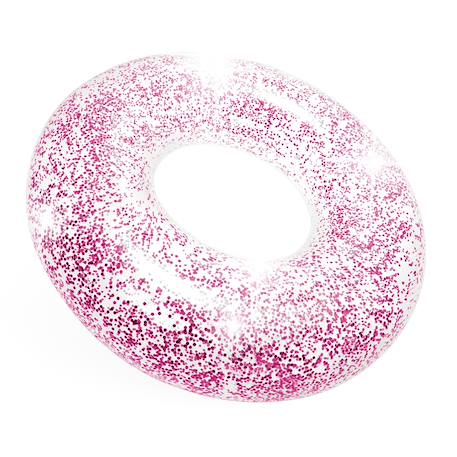 Bouée gonflable glitter 119 cm diam. 1 pc. Rose et doré 3 - vertbaudet enfant 