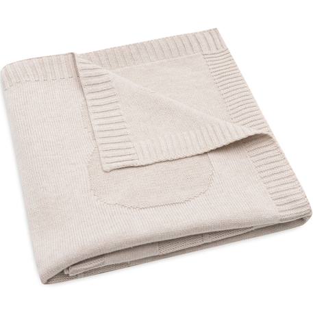 Couverture en tricot miffy nougat (75 x 100 cm) Beige+Blanc+Vert+Vert d'eau 1 - vertbaudet enfant 