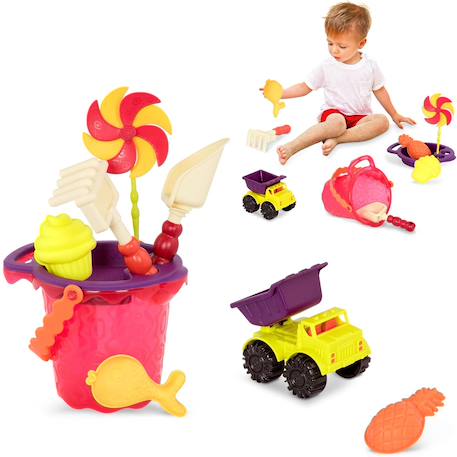 Set de plage rouge Rouge 2 - vertbaudet enfant 