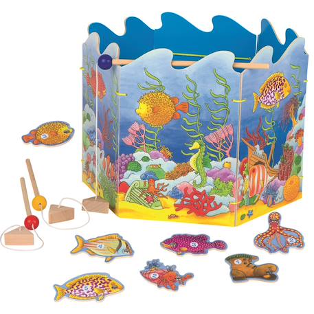 Jeu de pêche à la ligne Bleu 1 - vertbaudet enfant 