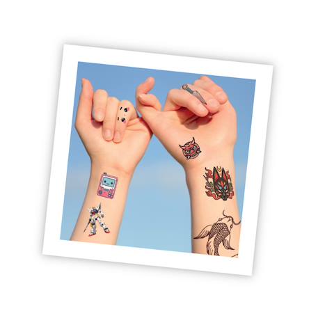75 tattoos lavables manga kawaï Blanc 4 - vertbaudet enfant 