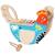 Poule musicale en bois Bleu 1 - vertbaudet enfant 