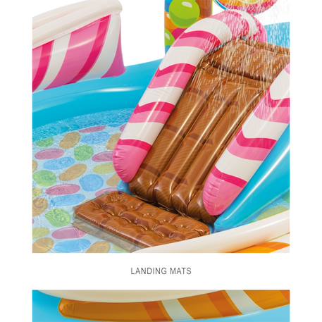 piscine avec aire de jeux aquatiques candy zone Multicolore 3 - vertbaudet enfant 