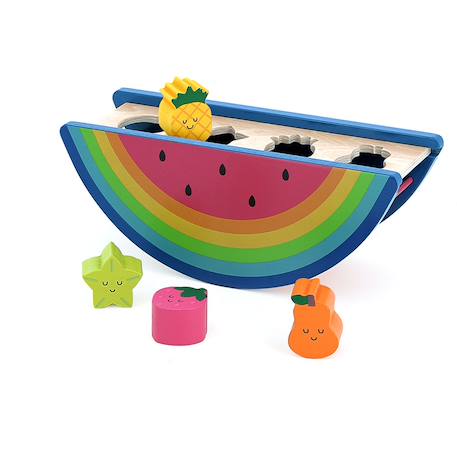 Boite à formes pastèque Bleu 6 - vertbaudet enfant 