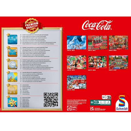 Puzzle père noël coca cola 1000 pcs Rouge 2 - vertbaudet enfant 