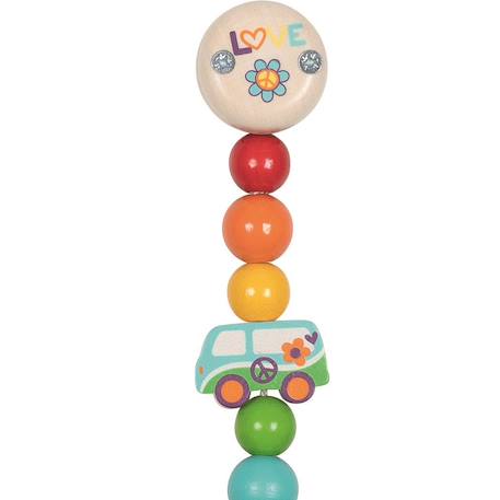 Accroche-tétine van arc-en-ciel Beige 2 - vertbaudet enfant 
