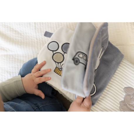 Livre d'éveil en tissu miffy - fluffy Vert-bleu 3 - vertbaudet enfant 