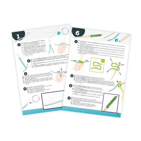 Kit créatif - scoubidous Bleu 4 - vertbaudet enfant 