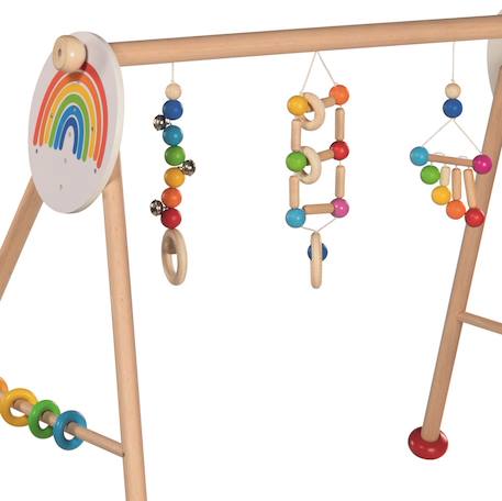 Portique d'activités arc-en-ciel Beige 2 - vertbaudet enfant 