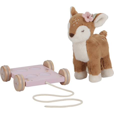 Peluche à tirer faon fsc fairy garden Rose, beige, bois, marron 3 - vertbaudet enfant 