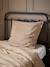 Taie d'oreiller percale de coton 'vichy' Vichy curry+Vichy marine 1 - vertbaudet enfant 