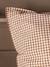 Taie d'oreiller percale de coton 'vichy' Vichy curry+Vichy marine 2 - vertbaudet enfant 