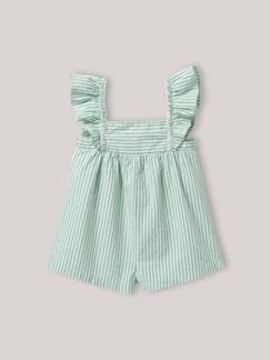 Combinaison courte rayée  - vertbaudet enfant
