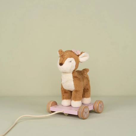 Peluche à tirer faon fsc fairy garden Rose, beige, bois, marron 4 - vertbaudet enfant 
