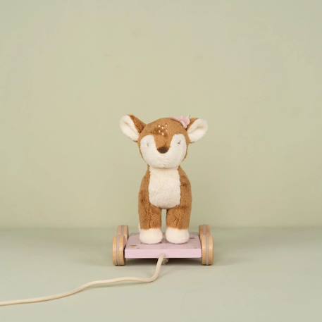 Peluche à tirer faon fsc fairy garden Rose, beige, bois, marron 5 - vertbaudet enfant 