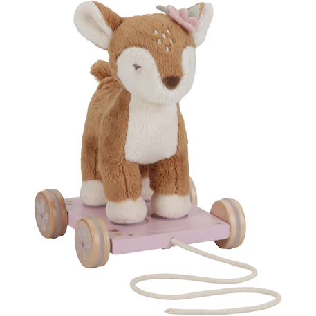 Peluche à tirer faon fsc fairy garden Rose, beige, bois, marron 2 - vertbaudet enfant 