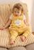 Turbulette tog 2 en gaze de coton avec pieds retroussables ciao milano Jaune 1 - vertbaudet enfant 