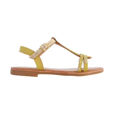 Sandales en cuir  à brides Noir 1 - vertbaudet enfant 