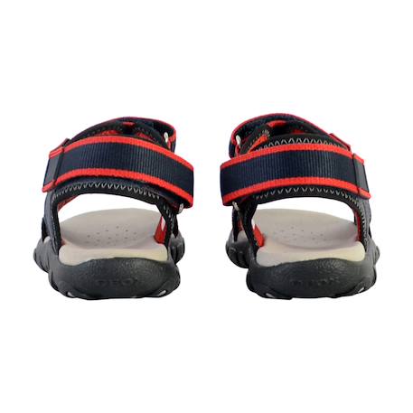 Sandales  velours  à scratch Marine rouge 4 - vertbaudet enfant 