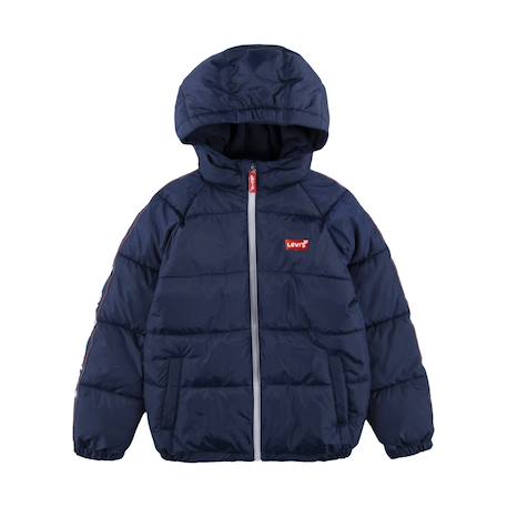 Doudoune à capuche   lvb color block puffer Marine 1 - vertbaudet enfant 