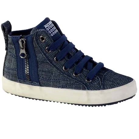 Baskets montantes  à lacets  velours Grey+Jeans 5 - vertbaudet enfant 